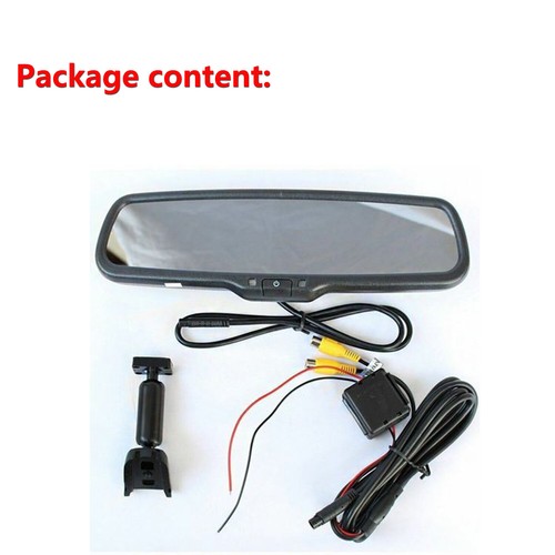 4.3" TFT LCD Mirror Screen Monitor For Rear View Backup Camera Reverse Parking - Picture 8 of 8