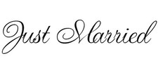 Just Married Wedding Car Window Decal in Your Choice of Over 15 Designs