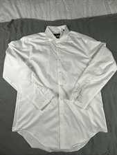CK Calvin Klein Slim Fit Infinite Non Iron White Dress Shirt Men Sz 16 1/2 34/35