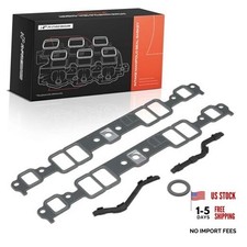 Lower Engine Intake Manifold Gasket Set Compatible with Chevy, GMC, Pontiac