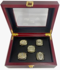 5pcs San Francisco 49ers Championship Rings Set with Box