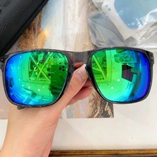 Oakley Holbrook XL OO9417 Matte Gray Prizm Polarized Jade Iridium Sunglasses