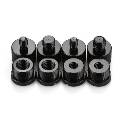 8* Mic Stand Thread Adapter Kit 5/8 Female To 3/8 Male 5/8 Female To 1/4 Male