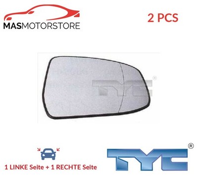 AUßENSPIEGEL SPIEGELGLAS PAAR TYC 310-0117-1 2PCS P FÜR FORD MONDEO IV
