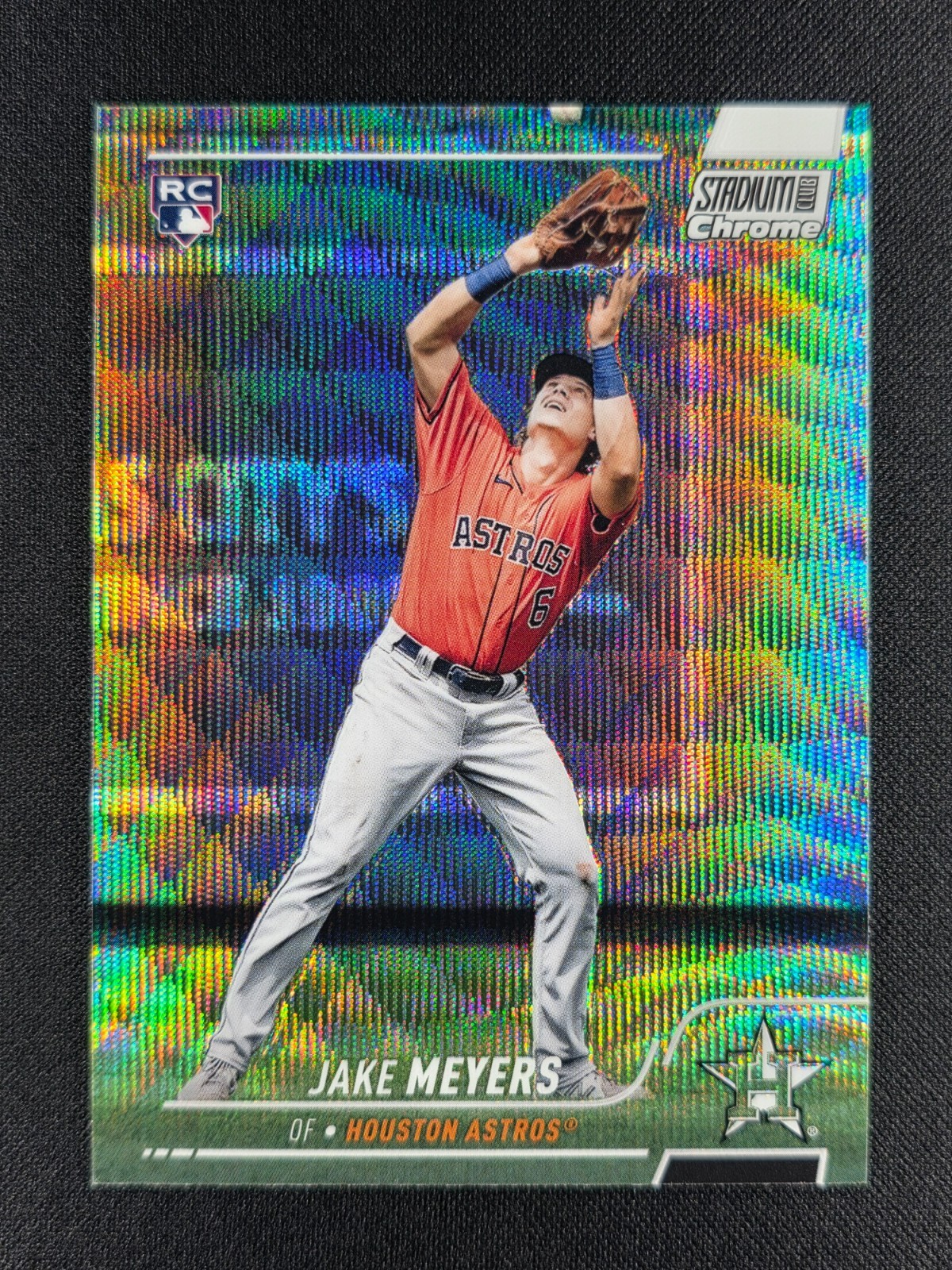 Jake Meyers 2022 Topps Stadium Club Chrome Wave Refractor SSP RC #249 ASTROS
