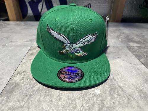 Neu mit Etikett Kipa Throwback Philadelphia Eagles Kelly grün Druckknopflasche Mütze Kappe