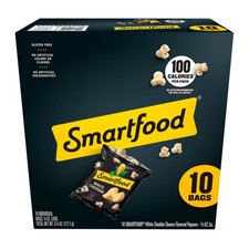 Smartfood White Cheddar Popcorn  10-Count, 0.625 oz Bags Fast Delivery