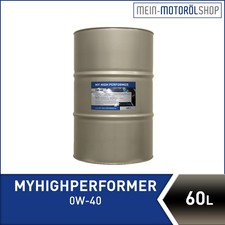 My High Performer 0W-40 Motor�l VW 505 00, BMW Longlife 01 Renault 60 Liter