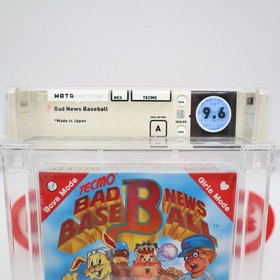 NES Nintendo BAD NEWS BASEBALL - WATA GRADED 9.6 A NEW & Factory Sealed +H-Seam!
