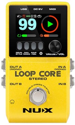 NU-X | Loop Core Stereo Pedal mit HD LCD Farbdisplay aus Japan