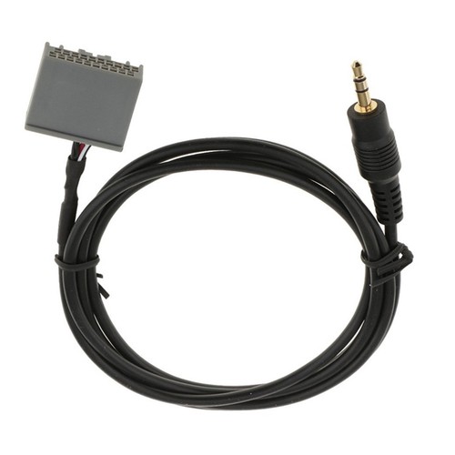 3.5MM Conversion Audio AUX IN Radio Dedicated Cable Black ABS Durable Steady - Foto 2 di 11