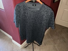 FENDI Black/Gray Paisley/ Filigree Unisex Tee
