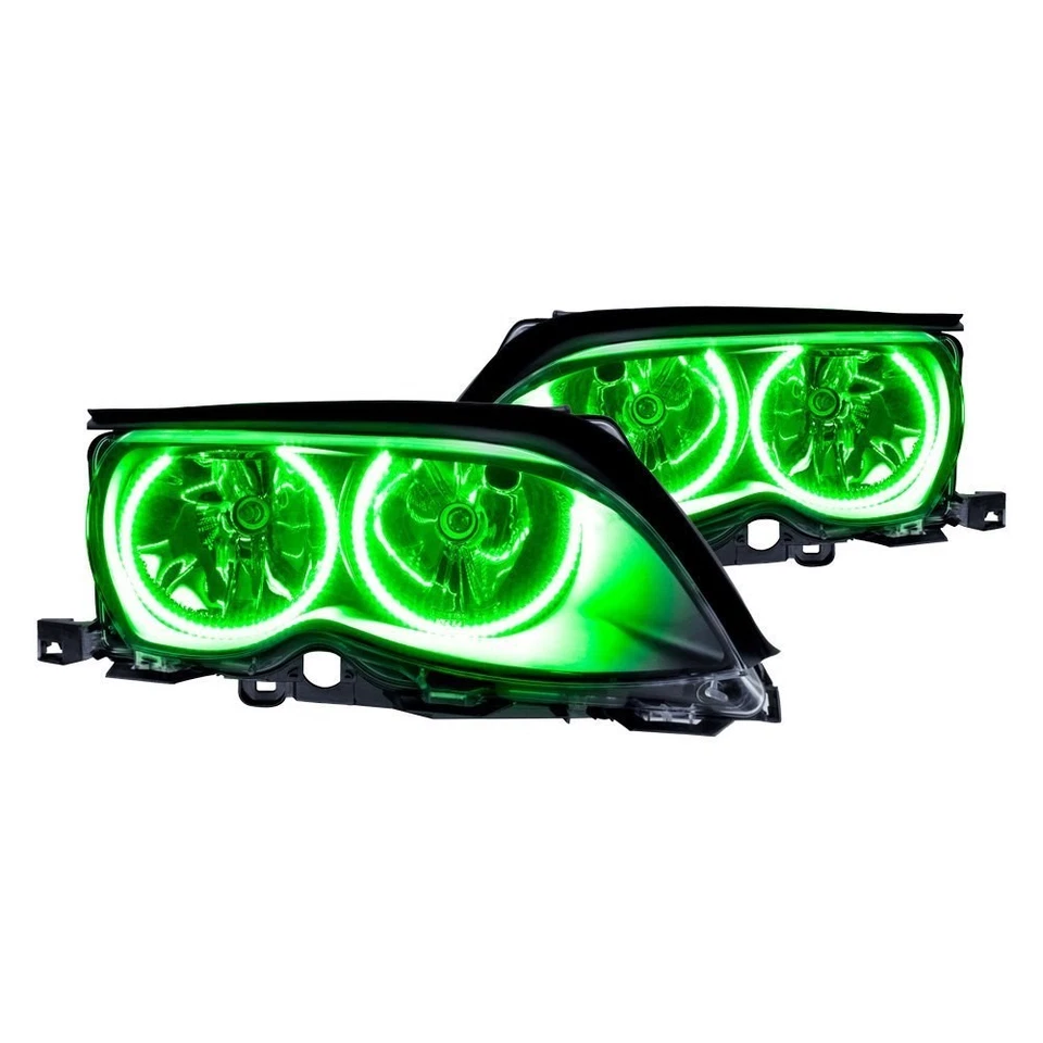 LED Halo Headlights Factory Surface Add On Custom Lights Green 2214-004 Foto 3 de 4