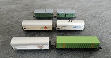 Spur N Konvolut 6 Stück verschiedene Waggons "Neuwertig"
