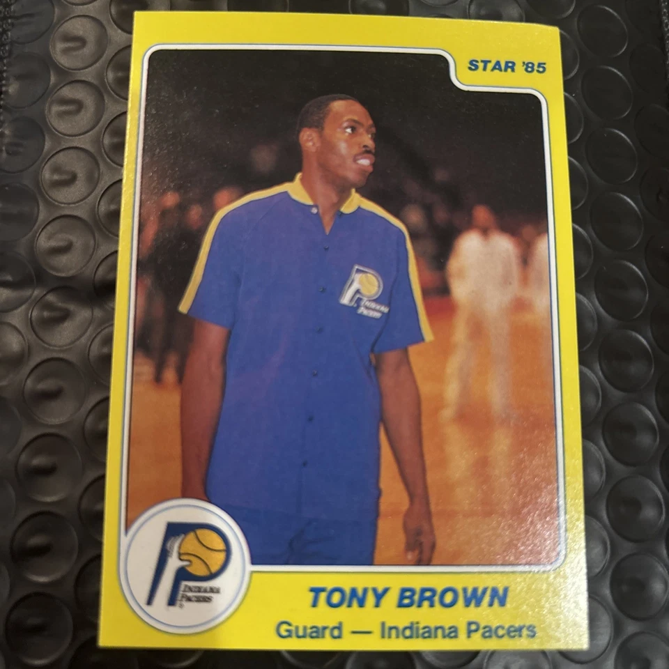 1984-85 Star Tony Brown #53 Indiana Pacers RC NM Free Shipping - Image 3 of 4