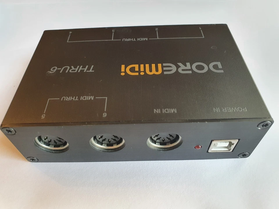 Doremidi THRU-6 MIDI Box MIDI Split Box 1 Eingang 6 Ausgang Plug & Play - Bild 3 von 4
