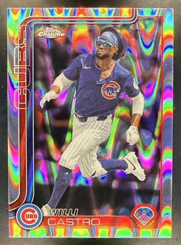 2025 Topps Baseball Chrome Update Willi Castro RayWave Refractor #USC67
