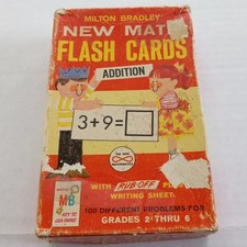 Milton Bradley New Math Flash Cards Addition 1963 Grades 2-6