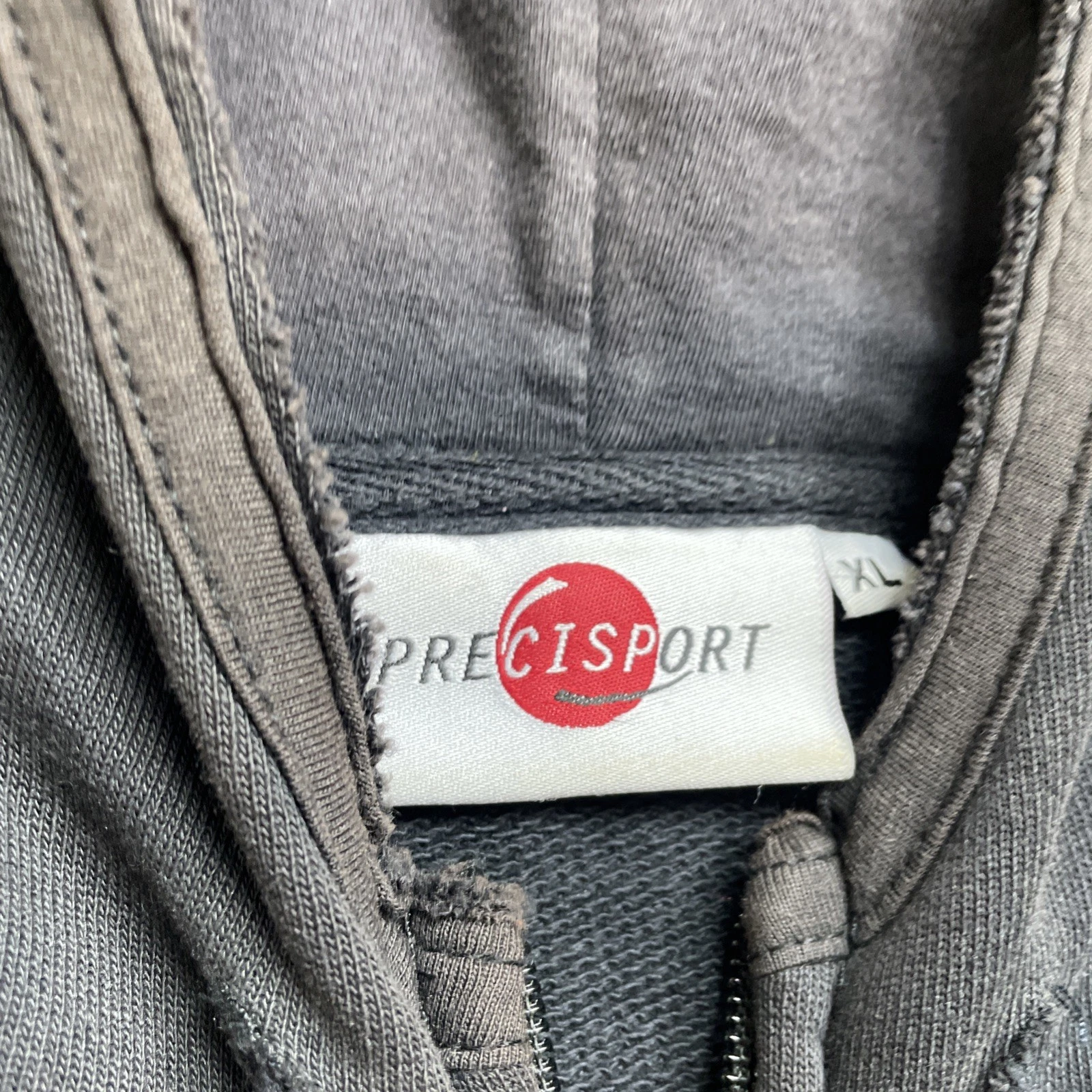 Felpa con cappuccio zip intera Precisport Valentino Rossi VR46 nera e gialla uomo XL macchie