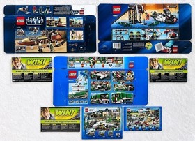 LEGO STAR WARS CITY THE LEGO MOVIE RETIRED BOX & MANUAL LOT 9496 60025 70802