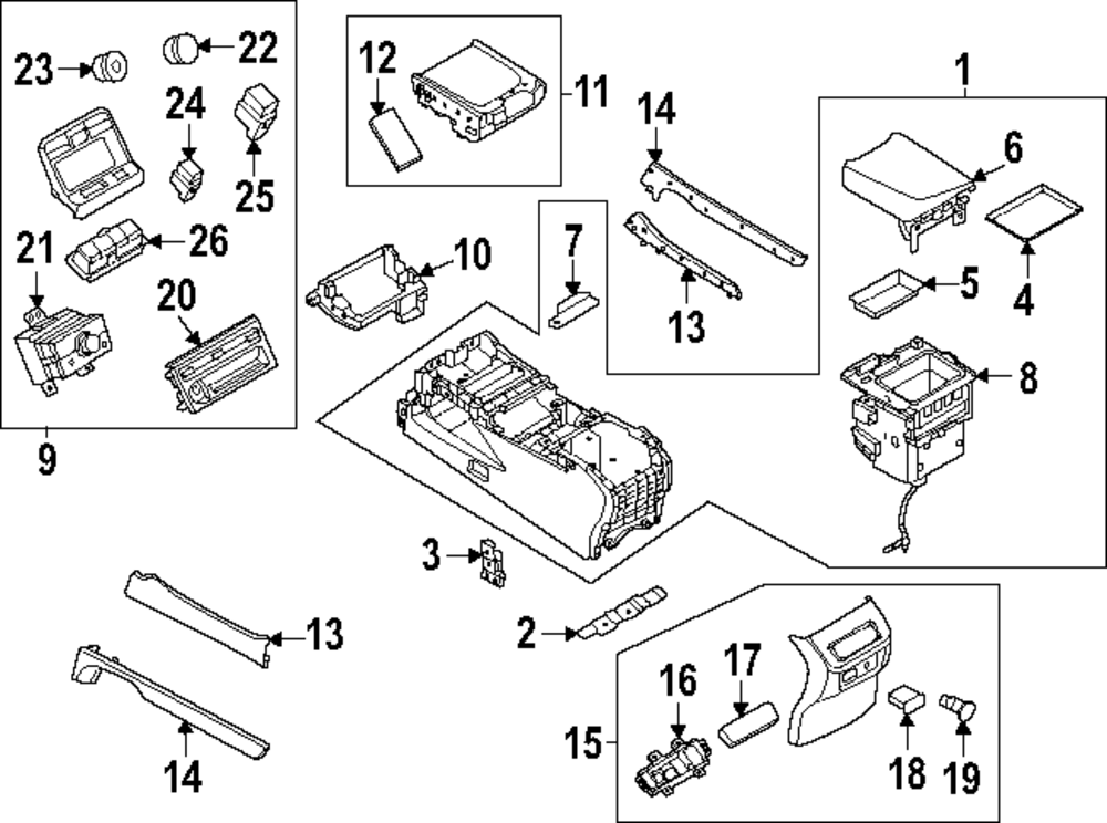Genuine Nissan Switch 25535-7KA4A