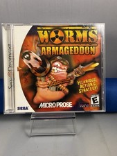 Worms Armageddon (Sega Dreamcast, 1999) Complete w/ Manual & Case TESTED
