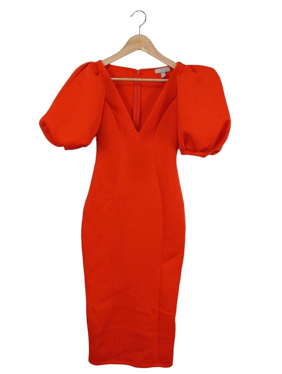 Abito Longuette In Popeline Donna, Arancio | Milano