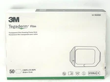 3M 1626W Tegaderm Transparent Film Dressing 4 in. x 4¾ in. (Pack of 50)