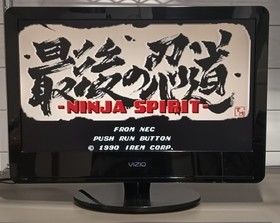 Ninja Spirit TurboGrafx-16 Video Game With Case and Manual (TG16, 1990) Tested