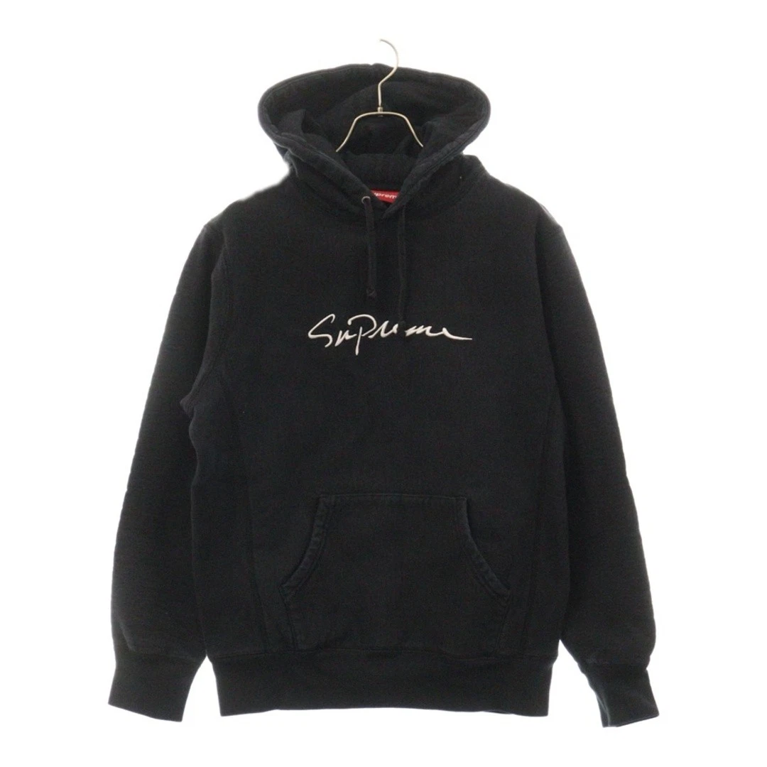 Sweat à capuche SUPREME 18AW Classic Script logo fendu brodé occasion a7f492