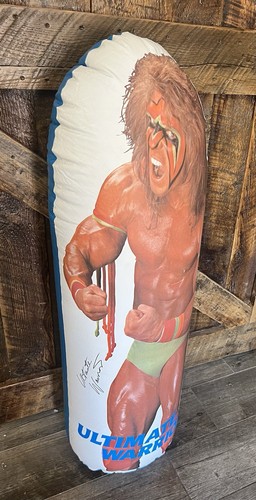WWF Wrestling - Ultimate Warrior Inflatable Bop Bag, Hasbro - Rare Vintage 1990 - Bild 4 von 23