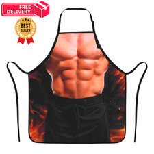 XLSXEXCL Funny Creative Aprons for Men, Novelty Grilling One Size, Black