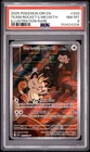 2025 POKEMON DRI EN-DESTINED RIVALS ILLUSTRATION RARE TEAM ROCKET'S MEOWTH PSA 8