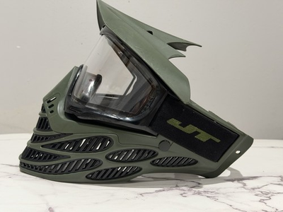#ad NEW JT Flex 8 Full Coverage Thermal Paintball Mask Helmet Goggle Olive Black $79.95