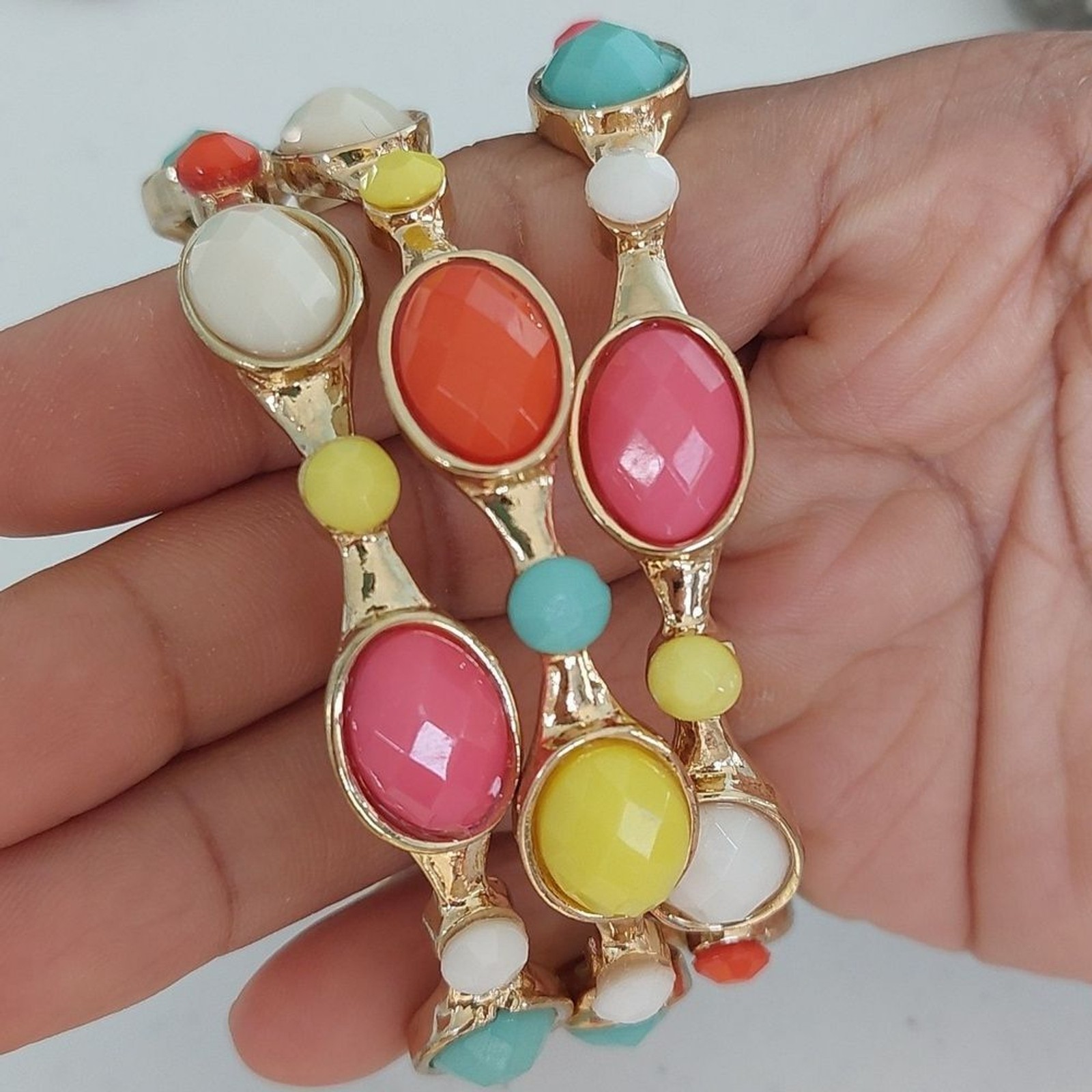 Set of 3 Stackable Bangle Bracelets - image 2