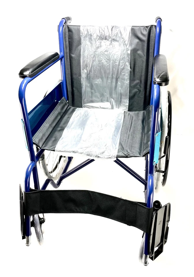 Mobiclinic Alcázar Rollstuhl Faltbar Kompakt Belastbar bis 100kg Blau - OHNE OVP - Bild 4 von 4