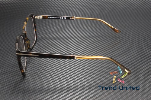Tom Ford FT5893 B 052 Plastic Dark Havana 55 mm Women's Eyeglasses - 第 4/5 張圖片