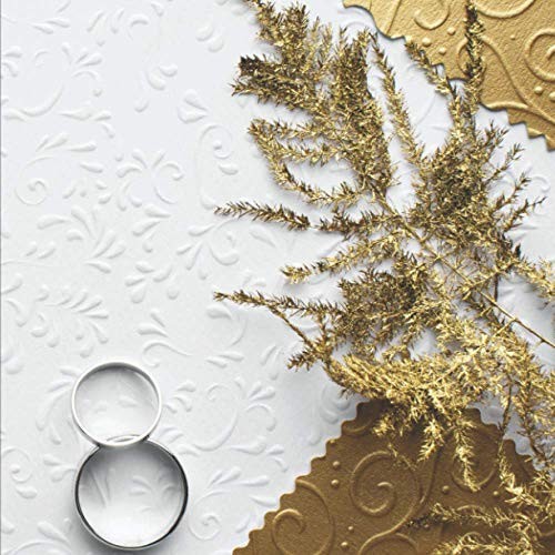 HochzeitsgäStebuch 8,5X8,5 Cm Goldene Fragen & EinträGe, GäStebuch Hochzeit-image