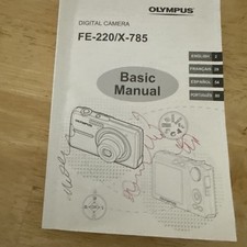 Olympus FE-220/X-785 Digital Camera Basic Instruction Manual Book