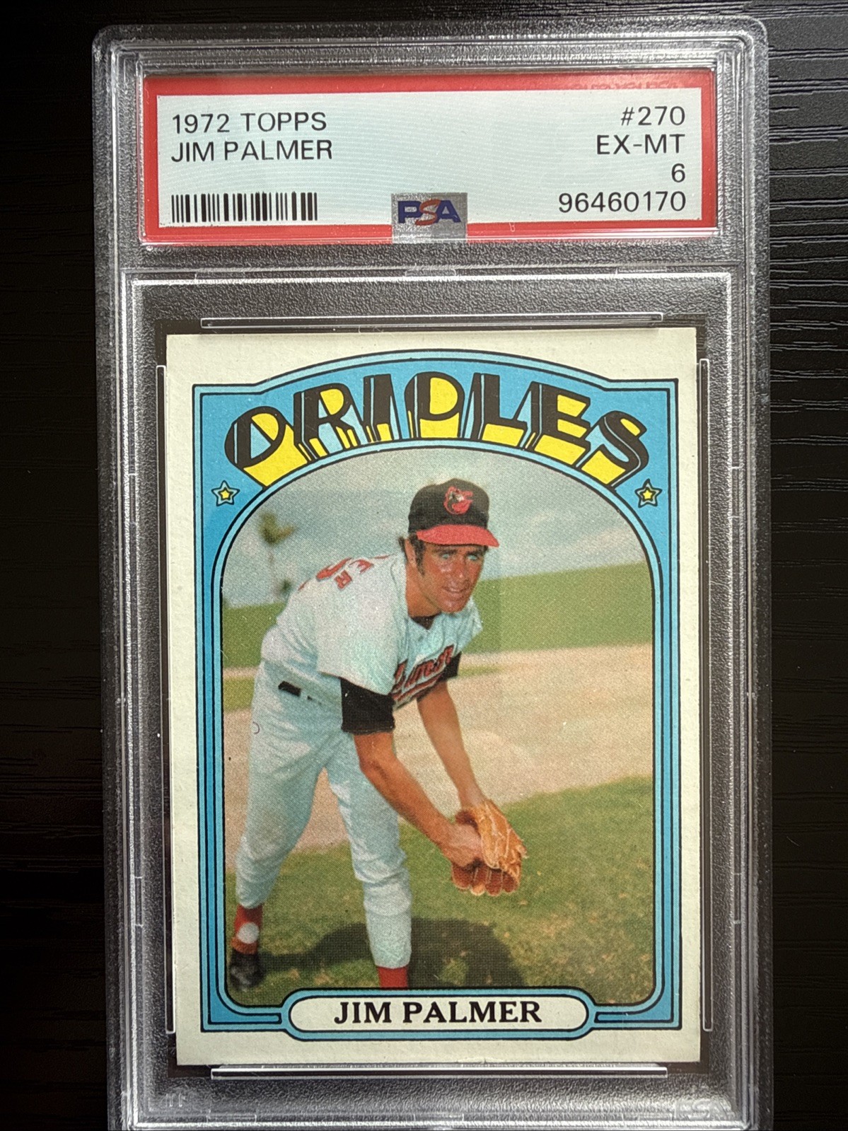 1972 Topps #270 Jim Palmer PSA 6 EX-MT