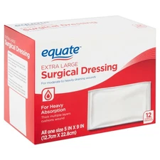 Extra Large Surgical Dressing, 5 in x 9 in, 12 Count