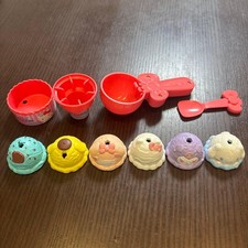 Sanrio Hello Kitty Ice Cream Toy Set with Character Faces, No Box