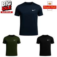 Nike Men T-Shirt Crew Neck Short Sleeves Dri-Fit Gym Casual Sports Wear