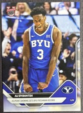 AJ DYBANTSA 2025-26 Bowman U NOW #58 43-Point Game BYU Cougars Rookie RC