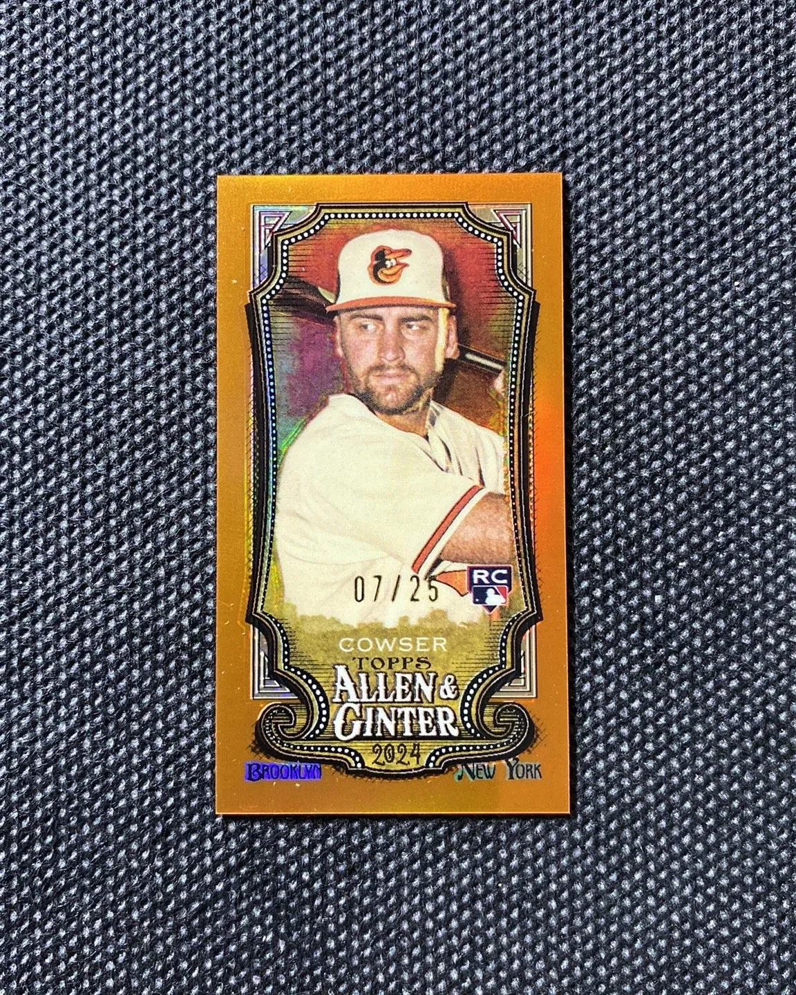 2024 Topps Allen & Ginter Mini Card Orange #28 Colton Cowser Rookie 07/25 -XXS