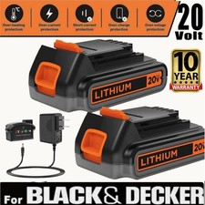 FOR Black&Decker 20V MAX Pack 8.0Ah 20Volt LB2X4020 Lithium Battery LBXR20 LBX20