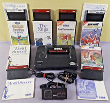 Sega Master System console controller & games bundle GC tested Sonic & more