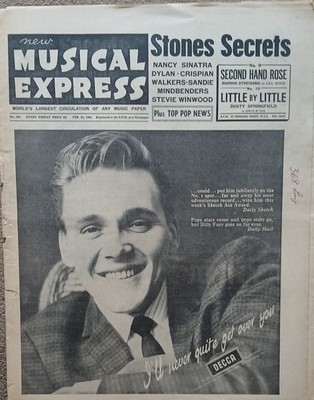 New Musical Express February 11th 1966, Nancy Sinatra, Bob Dylan, Sandie Shaw