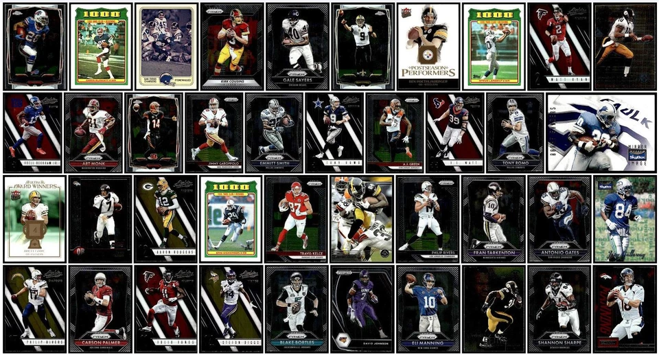 Lote mixto de 96 tarjetas deportivas de fútbol americano 1981-2021 Green Bay Packers Denver Broncos Foto 2 de 3