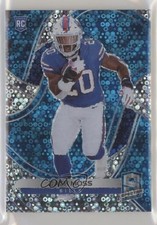 2020 Panini Spectra Rookies Neon Blue Prizm 43/60 Zack Moss #166 0s3